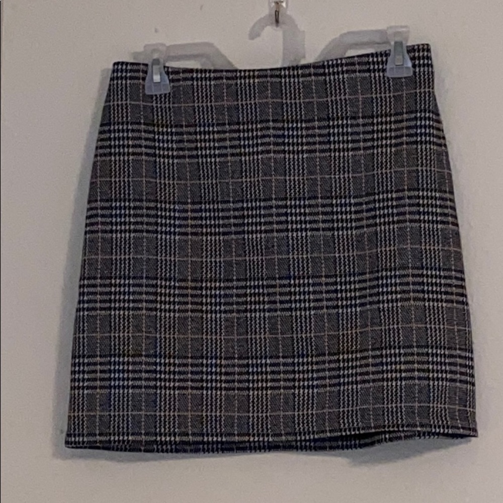 Plaid mini skirt